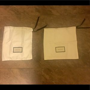 Gucci silk dust bags